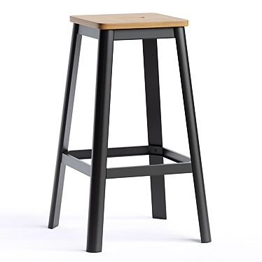 Elegant Oceanna Counter Stool 3D model image 1 