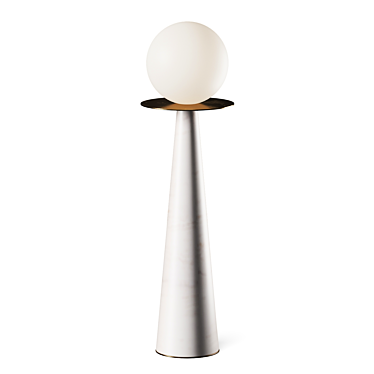 Contemporary Halo Table Lamp Kit 3D model image 1 