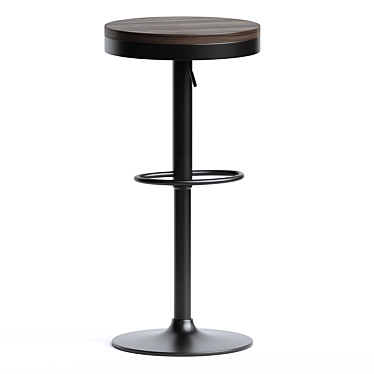 Swivel Adjustable Height Counter Stool 3D model image 1 