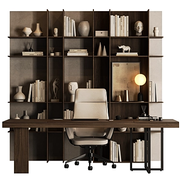 Executive Boss Desk - Modern Office 3D model image 1 