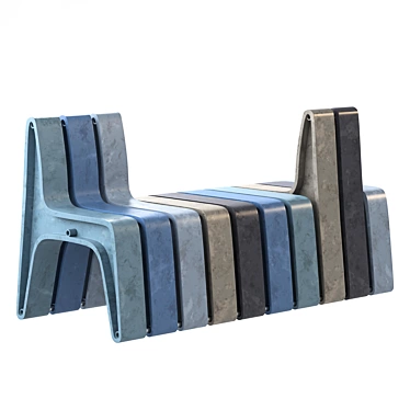 Eco-Friendly H-Bench with Variations 3D model image 1 