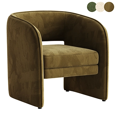 Mariano Curved Cutout Back Upholstered Chair