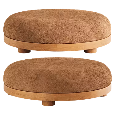 Designer Large Pouf for Interior 3D model image 1 