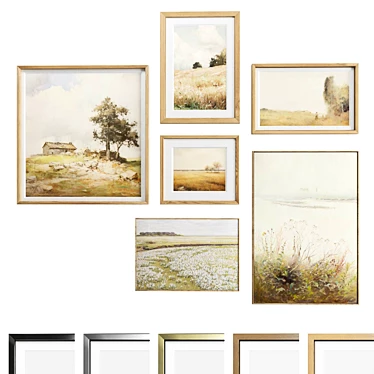 Diverse Set of 6 Frames 3D model image 1 