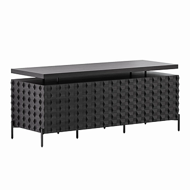 Raffael Desk, Carved Black