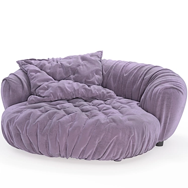 Baxter Ortigia Sofa: Modern Elegance 3D model image 1 