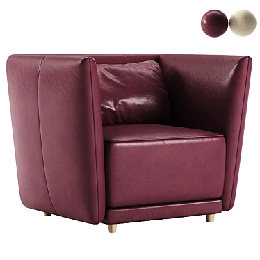 Modern Armchair Nisa Collection Products 3D model image 1 