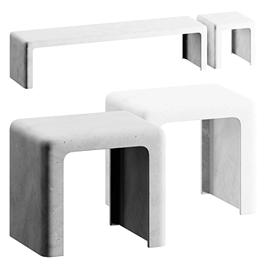 SoftShapes Bench | Chair 3D model image 1 