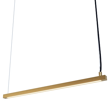 Sleek Modern Pendant Light 3D model image 1 