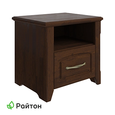 Marselle Nightstand in Wood 3D model image 1 