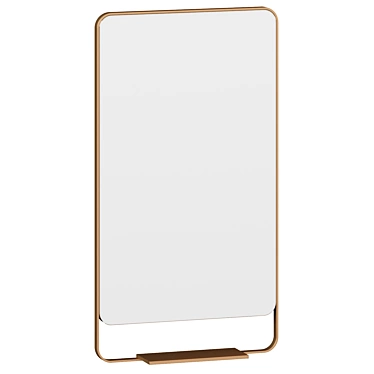 Rey Stainless Steel Frame Mirror 3D model image 1 