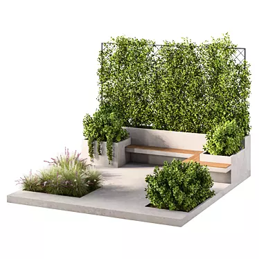 Elevated Rooftop Garden Oasis 3D model image 1 