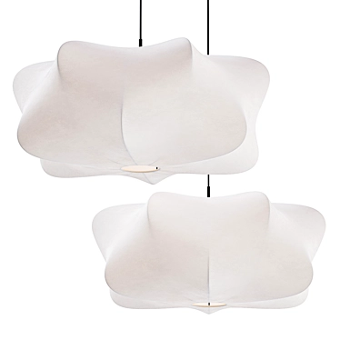 Sleek Cirrus Pendant Light 3D model image 1 