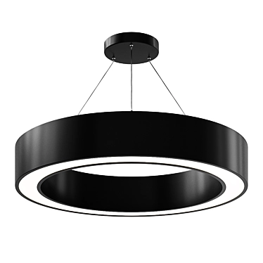 Elegant LED Pendant Lighting Fixture 3D model image 1 