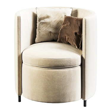 Frigerio Lou Armchair: Stylish Comfort 3D model image 1 