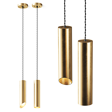 Contemporary Turia Pendant Lamp Rotation-ready 3D model image 1 