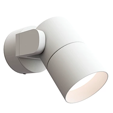 Modern Aluminum Outdoor Spotlight: TERZO LIGHT 3D model image 1 