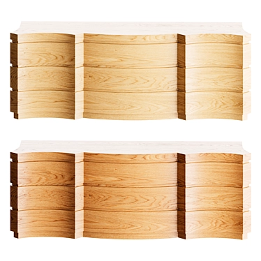 Luxury Agrippa Nightstand Cabinet 3D model image 1 