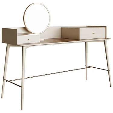 Praddy Vanity Table Smooth Model 3D model image 1 