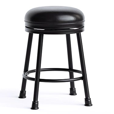 Elegant Swivel Counter Stool 3D model image 1 