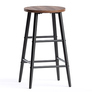 Stylish Symonds Counter Stool 3D model image 1 