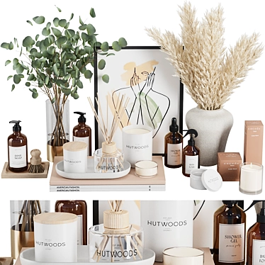 Modern Bathroom SetV27 Accessories 3D model image 1 