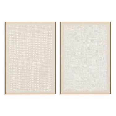 Abstract Texture Painting Frame Set 3D model image 1 