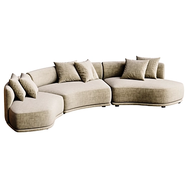 Modern Elegance: Olivia Sofa 2017 3D model image 1 