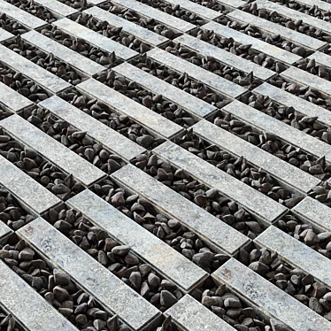 Polygon Stone Decor Set 3D model image 1 