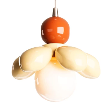 Maru Flower Pendant Lamp 3D-ready 3D model image 1 