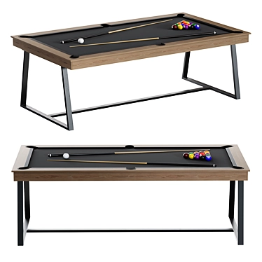 Rene Pierre Slate Pool Table 3D model image 1 