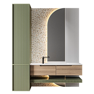 Luxury Bathroom 3D Model Set 3D model image 1 