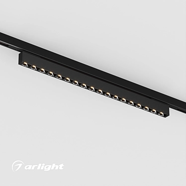 Linear Magnetic Track LED Luminaire 3D model image 1 