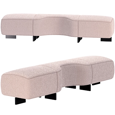 Ottoman from the Minotti factory, Yves-bed series