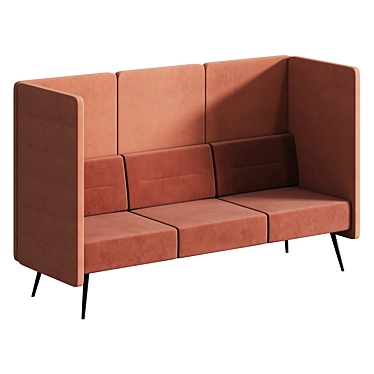 High-back Sofa CUF Milano DIVA 3D model image 1 