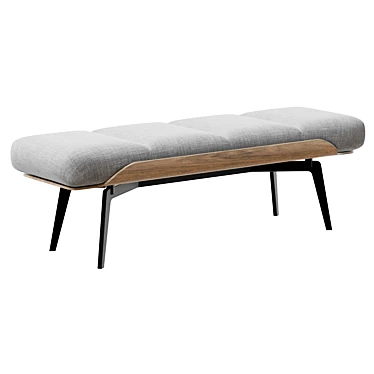 Modern Minimalistic Olos Bench 3D model image 1 