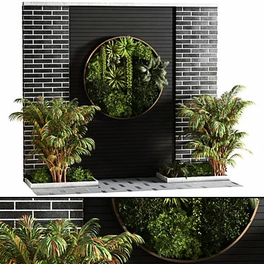 Realistic Fitowall Green 3D Model 3D model image 1 