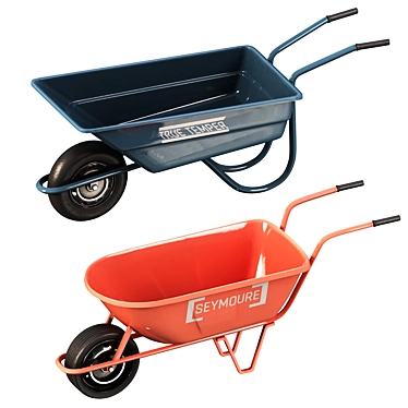 High-Quality 3D Wheelbarrow Model 3D model image 1 