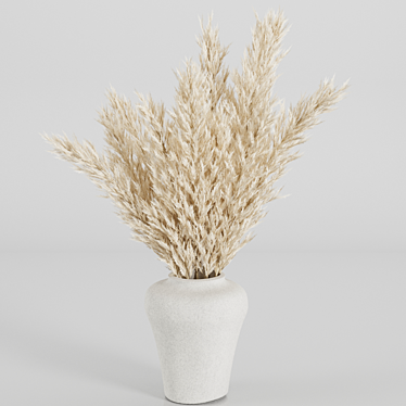 Elegant Pampas Vase Set49 3D model image 1 