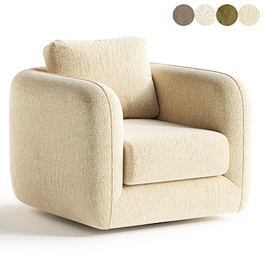 Oslo Swivel Chair 3D Model 3D model image 1 