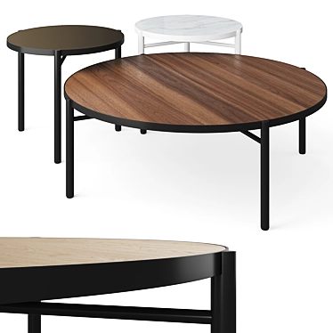 Ross Gardam Noon Table Collection 3D model image 1 