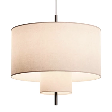 Modern Margin Pendant Lamp 3D model image 1 