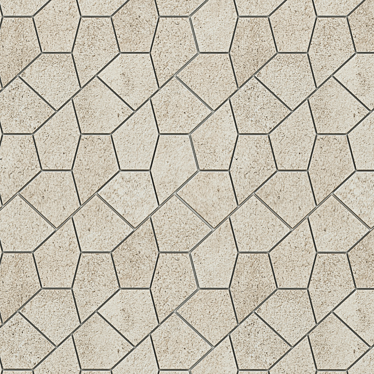 Eternum Gold Kaleido Mosaic Tiles 3D model image 1 