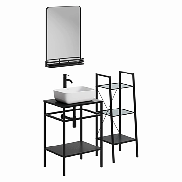 Bathroom Furniture Set Mart Ferro 3D model image 1 