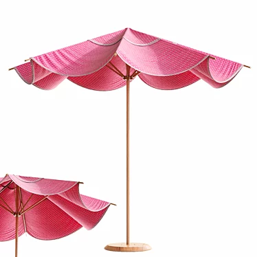 Title: Round Cantilever Outdoor Umbrella 3D model image 1 