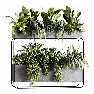 Botanical Bliss Shelf Set 3D model image 1 