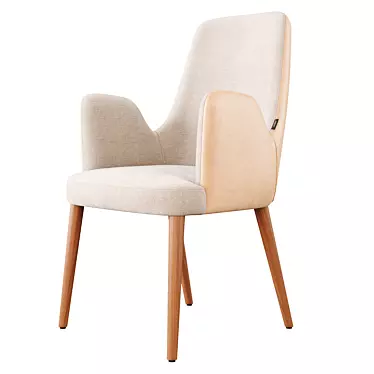 Contemporary Adima Armchair: 3D Model 3D model image 1 