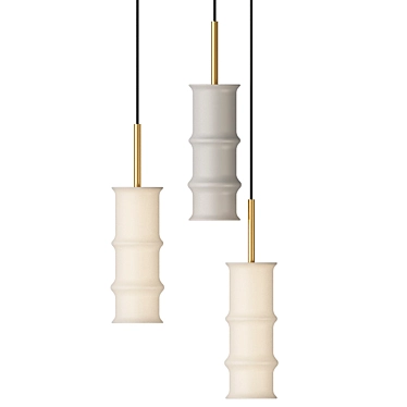 Elegant AROMAS Canna Pendant Light 3D model image 1 