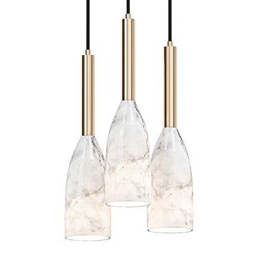 Marble Pendant Lamp: DALBY 3D model image 1 