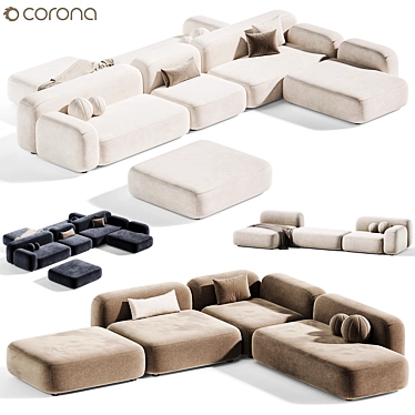 Ribble 3 Sofa Set By Divan, Ribble-3 Modular sofa